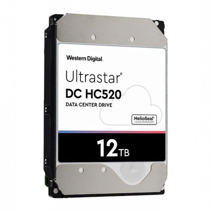 WD ULTRASTAR, HUH721212ALE604, 3.5", 12TB, 256Mb, 7200 Rpm, 7/24 Enterprise, DATA CENTER-GÜVENLİK-NAS-SERVER, HDD (DC HC520) (0F30146) (Türkiye Distribütörü Garantili)