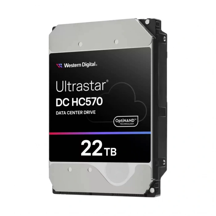 WD ULTRASTAR, WUH722222ALE6L4, 3.5", 22TB, 512Mb, 7200 Rpm, 7/24 Enterprise, DATA CENTER-GÜVENLİK-NAS-SERVER, HDD (DC HC570) (0F48155) (Türkiye Distribütörü Garantili)