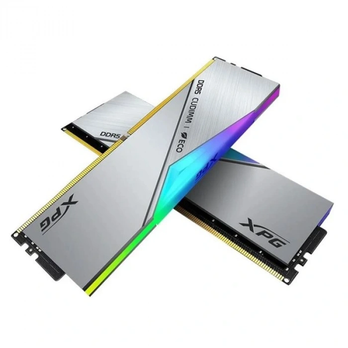 XPG 48GB (2X 24GB) DDR5 9200MHZ CL42 DUAL KIT CUDIMM PC RAM LANCER SILVER ARGB AX5CU9200C4224G-DCLACRSG