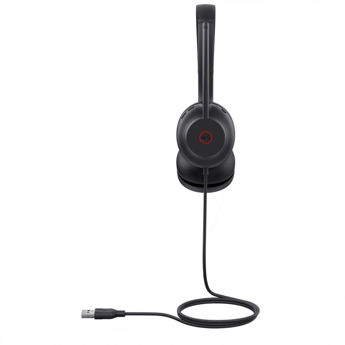 YEALINK UH35, Kablolu, Teams Uyumlu, USB-A, USB-C, 3,5mm Stereo Hoparlör ve Dinamik EQ, Çift Taraflı, Gürültü Engelleyici, Çağrı Merkezi, Ofis, Toplantı, Mikrofonlu Kulaklık