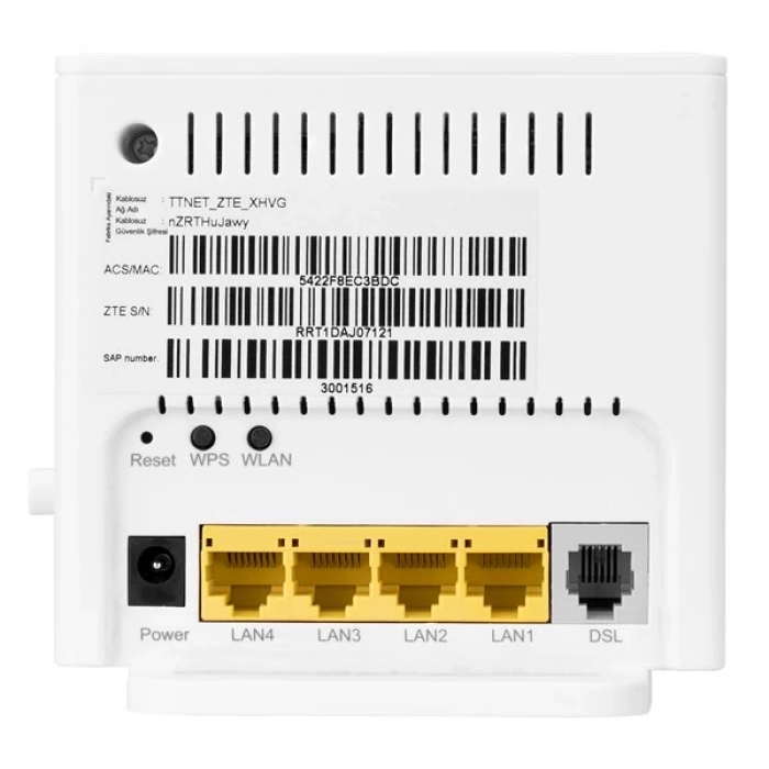 ZTE ZXHN H108N 4Port N300 Kablosuz Adsl 2+ Modem Router