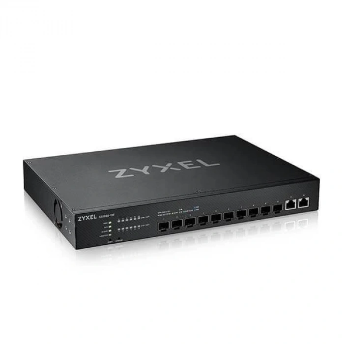 ZYXEL 12-PORT XS1930-12F 2-PORT 10GBE 10-SFP 10GBE YÖNETİLEBİLİR SWITCH