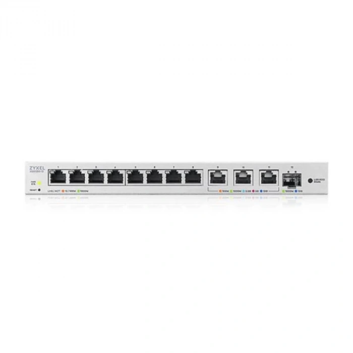 ZYXEL 12port XGS1250-12 v5 8port GIGABIT 3port 10GbE-1-SFP 10GGbE YÖNETİLEBİLİR SWITCH