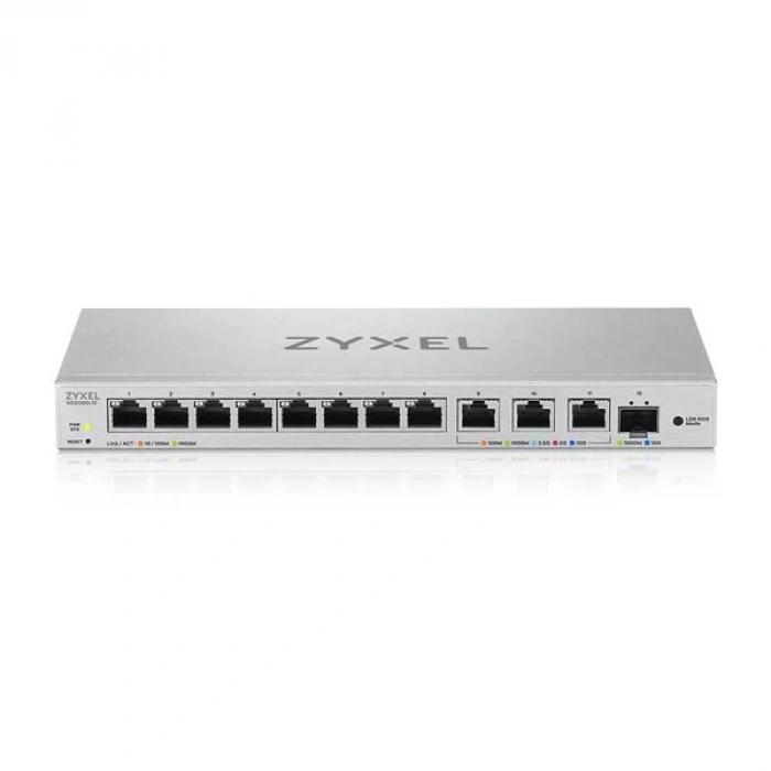 ZYXEL 12port XGS1250-12 v5 8port GIGABIT 3port 10GbE-1-SFP 10GGbE YÖNETİLEBİLİR SWITCH
