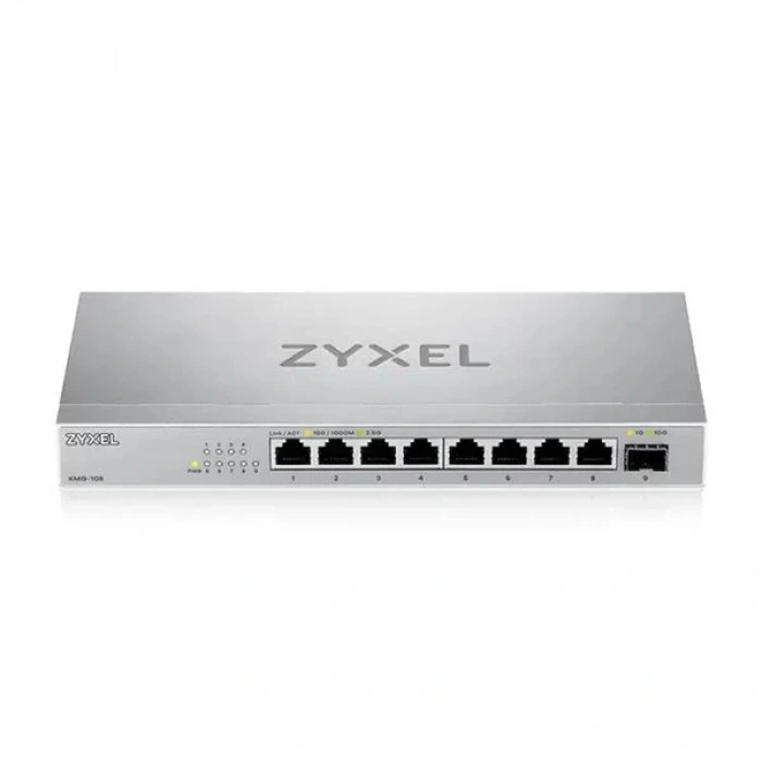 ZYXEL 8port XMG-108 2.5 Gigabit-1-SFP 10GbE Yönetilemez Switch Metal