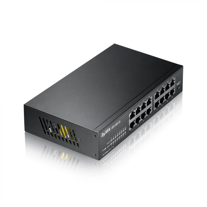 ZyXEL GS1100-16 V3, 16 Port, GigaBit, Yönetilemez, Masaüstü Switch
