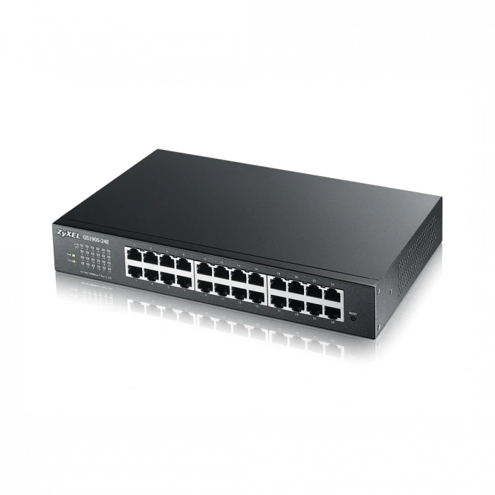 ZyXEL GS1900-24E, 24 Port, GigaBit, Yönetilebilir, Sessiz, Masaüstü Switch