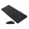 A4 TECH KR-9276 USB Q Trk Optic Mouse Suya Dayanıklı Siyah Multimedya Klavye - Mouse Set