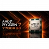 AMD RYZEN 7 7700X3D 8 Core, 4,00-4.50GHz, 104Mb Cache, 120W,  AM5 Soket, TRAY, (Dahili Grafik VAR, Fan YOK) TÜRKİYE Distibütör GARANTİLİ