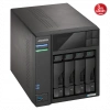 ASUSTOR AS6704T, 4Gb DDR4 Ram, 4 Yuvalı (4x22TB Destek), 4xM.2, PCI-e, 2x2.5GbE Network, 2xUSB 3.2, Tower NAS (Yedekleme) Cihazı
