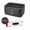 CANON i-SENSYS LBP6030B, Lazer Yazıcı (Siyah), Orjinal 1adet CRG725 Toner Hediyeli (Dakikada 18 Sayfa) ORİJİNAL TONERLİ