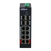 DAHUA 8port PoE 120w HS4412-8ET-120 10/100 4X SFP Yönetilebilir Endüstriyel Switch