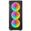 EVEREST X-RACER, Mesh, 600W (Peak), 4x12cm RGB Fan, Temperli Cam Yan Panel, ATX, GAMING KASA