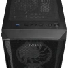 EVEREST X-RACER, Mesh, 600W (Peak), 4x12cm RGB Fan, Temperli Cam Yan Panel, ATX, GAMING KASA