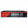 EZCOOL 8port EZ-08PSF 10/100 2-UPLINK 120W FULL POE SWITCH