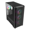 FRISBY 850W 80+ FC-9445G 4-RGB FANLI GAMING MID-TOWER PC KASASI