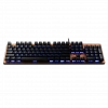 GAMDIAS AURA GK1, USB Kablolu, İngilizce,  Çok Renkli Arka Aydınlatma, Red Mekanik Switch, Bronz Edition, Gaming Klavye
