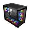 GAMEBOSTER 750W 80+ BRONZE GB-G2852B-750W 7-FANLI GAMING MID-TOWER PC KASASI