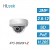 HILOOK IPC-D620H-Z, 2Mpix, 2,8-12mm Motorize Lens, H265+, 30Mt Gece Görüşü, PoE, IP67, IK10, Dome, IP Kamera