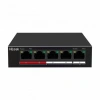 HILOOK NS-0105P-35(B), 4 Port, Megabit, PoE 35W, 1 Port Megabit Uplink, Long Range 250Metre, Yönetilemez, Masaüstü Switch