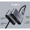 INCA ITPC-06T 0.15metre TYPE-C - HDMI_VGA(D) Görüntü Adaptörü Gümüş 100W