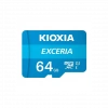 KIOXIA 64GB Exceria, LMEX1L064GG2, UHS-1, CL10, 100Mb/s, MicroSD Kart Bellek (SD Adaptörlü)