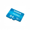 KIOXIA 64GB Exceria, LMEX1L064GG2, UHS-1, CL10, 100Mb/s, MicroSD Kart Bellek (SD Adaptörlü)
