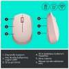 LOGITECH 910-006865, M171 Rose, USB Nano 2,4G Kablosuz, 1000dpi, Optik, 3 Tuşlu, 12ay Pil Ömrü, Mouse