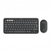 LOGITECH Pebble 2 Combo, Grafit, 920-012245, Bluetooth, Türkçe, Q, Multimedya, Mini Klavye Mouse Set