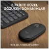LOGITECH Pebble 2 Combo, Grafit, 920-012245, Bluetooth, Türkçe, Q, Multimedya, Mini Klavye Mouse Set