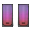MIKADO MD-356 2.0 5Wx2CH RGB Ledli Siyah USB Multimedia Oyuncu Speaker Hoparlör