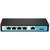 ODS 4port 60w FULL PoE 08ODS-4P1U1S GIGABIT 1X SFP Yönetilemez Switch