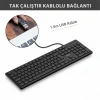 PHILIPS SPK6248B, USB Kablolu, Türkçe Q, Multimedya Klavye (Siyah)