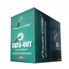 POWERGATE CAT6-OUT-CCA, Outdoor (Dış Mekan), Polietilen, 23AWG 0.57mm, UTP, CAT6, CCA Kablo, 305m, Siyah