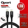 QPORT Q-TYPE-C1 1.5metre TYPE-C Görüntü Kablosu
