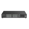 RUIJIE REYEE 16port RG-ES220GS-P GIGABIT 2-UPLINK 2-SFP 250W YÖNETİLEBİLİR POE SWITCH