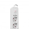 S-LINK SPG501S, 5 Soket, Akım Korumalı Priz, 1.5Mt Kablo, 750 Joule (Beyaz) %100 Bakır