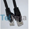 Teldata TLD-050S Cat6 0.50MT Siyah Utp Patch Kablo