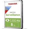 TOSHIBA 3.5 8TB S300 PRO MD10ADA800V 7200 RPM 256MB SATA-3 Güvenlik Diski