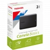 TOSHIBA HDTB520EK3AA, Canvio Basics, 2TB, 2.5" USB 3.2, Taşınabilir, Harici HDD, (Black)