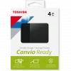TOSHIBA HDTP340EK3CA, Canvio Ready, 4TB, 2.5" USB 3.0, Taşınabilir, Harici HDD, (Black)