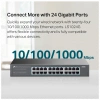 TP-LINK LS1024G, Green Tech, 24 Port GigaBit, Yönetilemez, Metal Kasa, Masaüstü Switch