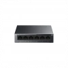 TP-LINK LS106P, Green Tech, 6 Port, MeggaBit, 4 Port PoE+ 65W, Metal Kasa, Yönetilemez, Masaüstü Switch
