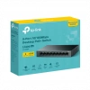 TP-LINK LS109P, Green Tech, 8 Port MegaBit, POE 63W, 1 Port Uplink, Long Range 250Mt, Yönetilemez, Metal Kasalı Switch