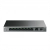 TP-LINK LS1210GP, Green Tech, 8 Port Gigabit, PoE 61W, 1 Port Gigabit Uplink, 1 Port Gigabit SFP, Yönetilemez Masaüstü Switch