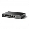 TP-LINK TL-SF1006P, 6 Port, MegaBit, 4 Port PoE 67W, Yönetilemez, Metal Kasalı Switch