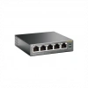 TP-LINK TL-SG1005P, 5 Port, GigaBit, 4 Port PoE 56W, Yönetilemez, Metal Kasa, Masaüstü Switch