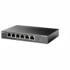 TP-LINK TL-SG1006PP, 6 Port, GigaBit, 4 Port PoE 64W, Yönetilemez, Metal Kasa, Masaüstü Switch