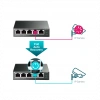 TP-LINK TL-SG105PE, 5 Port, GigaBit, 4 Port Poe, 65W, Easy Smart, Yönetilebilir, Metal Kasa, Masaüstü Switch