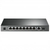 TP-LINK TL-SG1210P, 8 Port, Gigabit, PoE 63W, 1 Port SFP, Yönetilemez, Metal Kasa, Masaüstü Switch